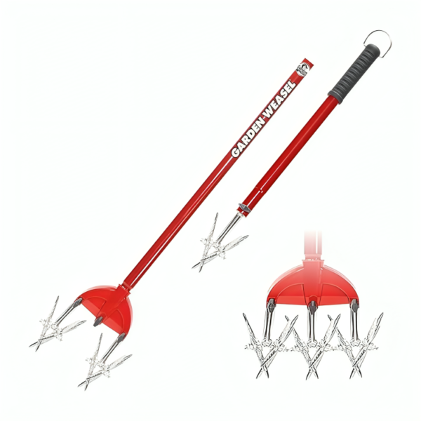 Garden Weasel Rotary Cultivator & Hand Tiller - 2-in-1